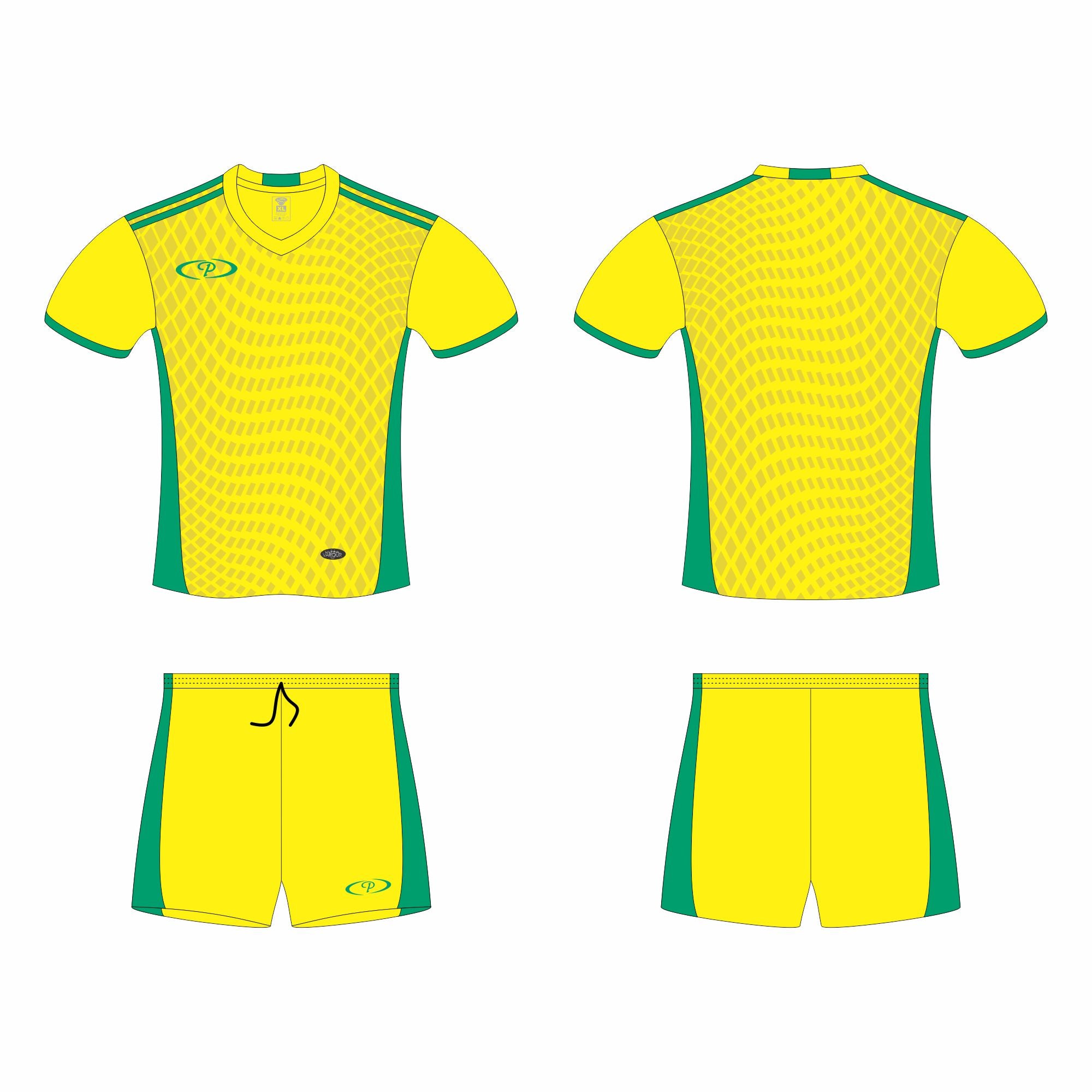 Mens Barcelona Soccer Tops and Shorts (Set of 14)