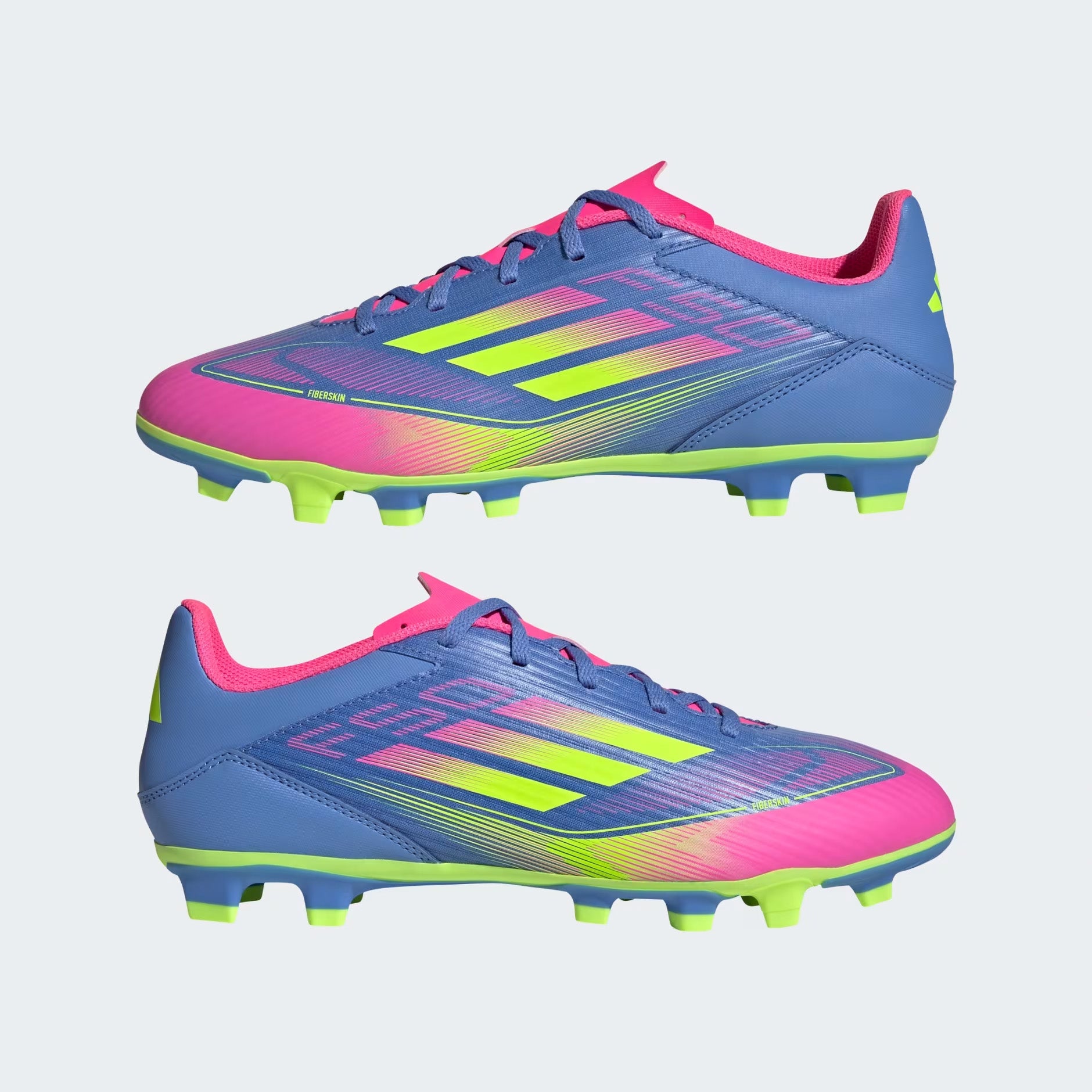 Adidas F50 Club FG/MG Boot Blue/Pink/Yellow