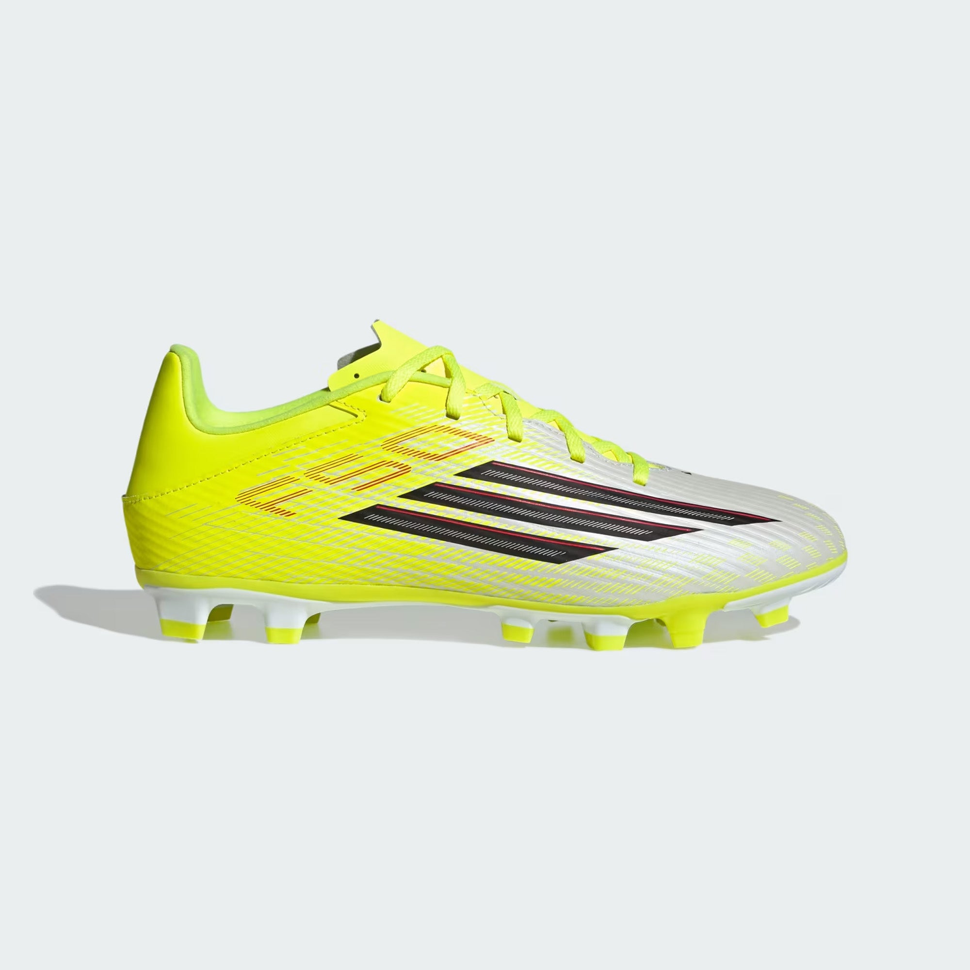 ADIDAS F50 CLUB FG/MG BOOT WHT/LIME/BLK
