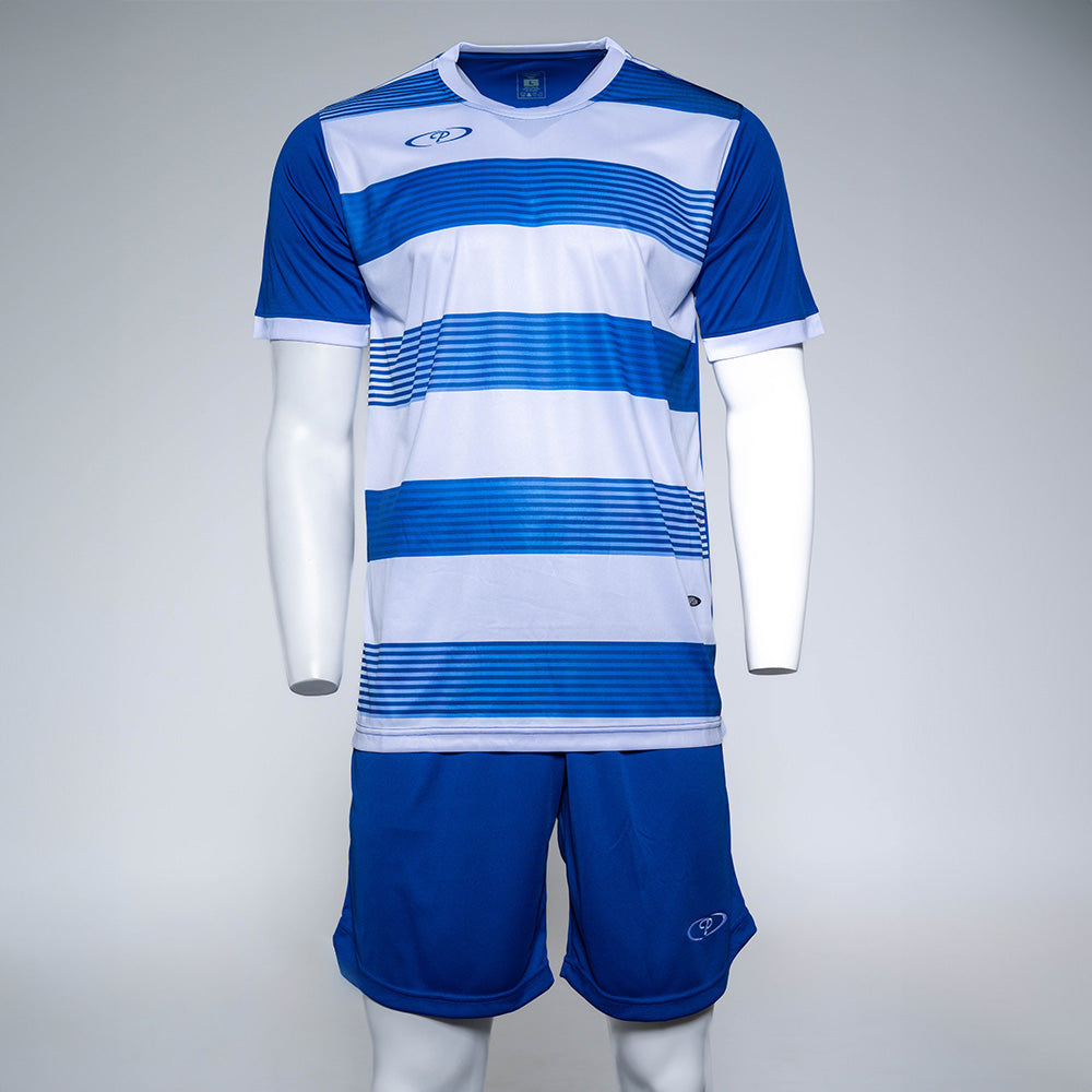 Mens Victoria Striped Soccer Tops and Shorts (Set of 14)