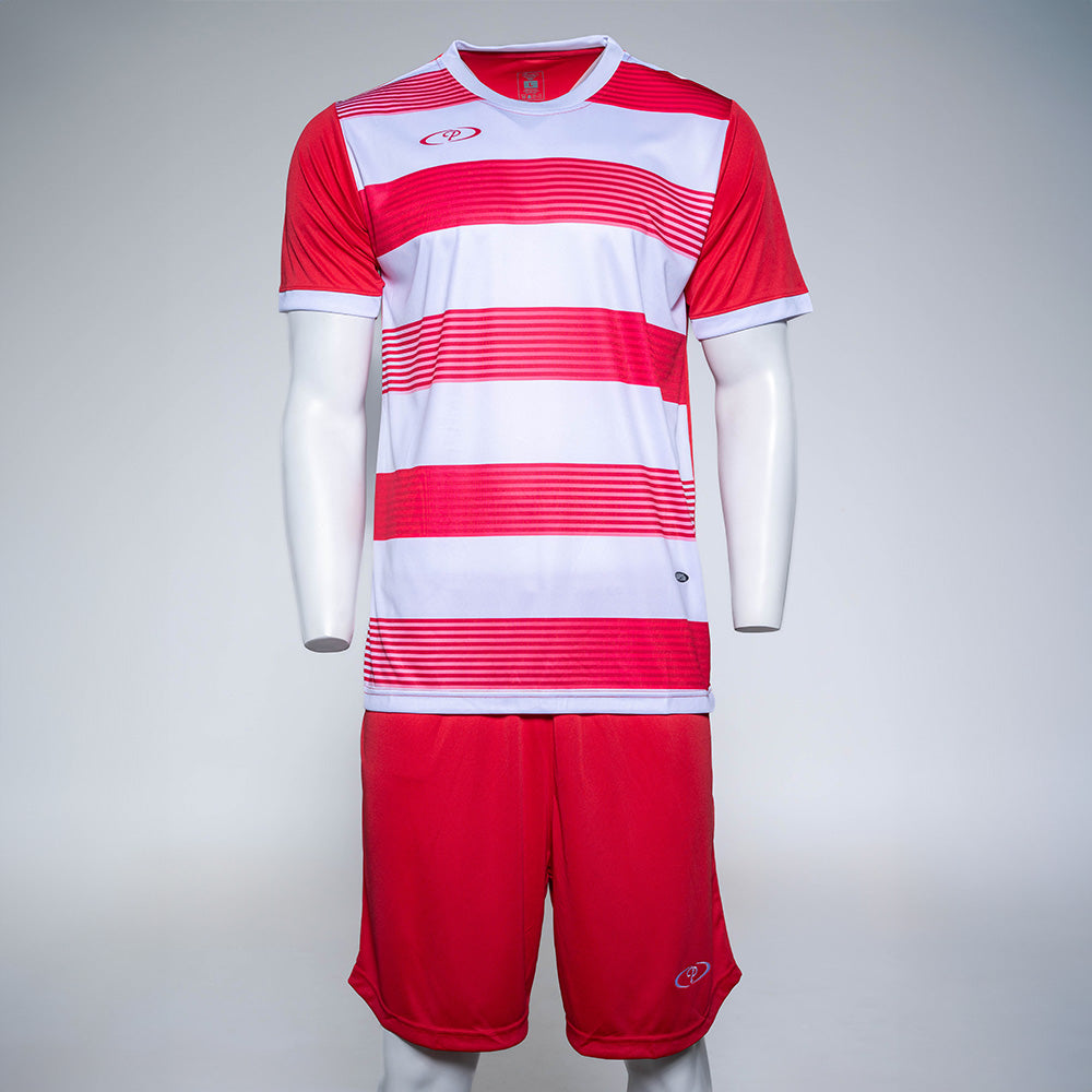 Mens Victoria Striped Soccer Tops and Shorts (Set of 14)