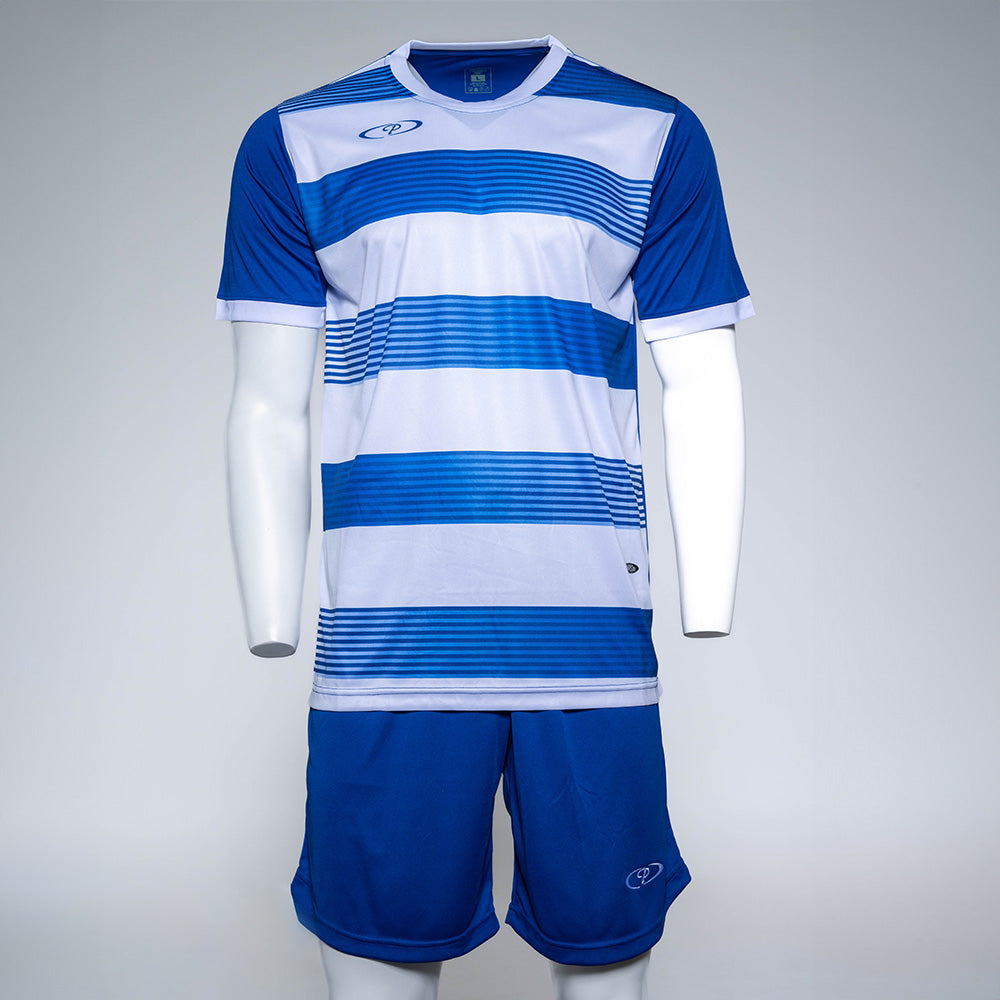 Mens Victoria Striped Soccer Tops and Shorts (Set of 14)