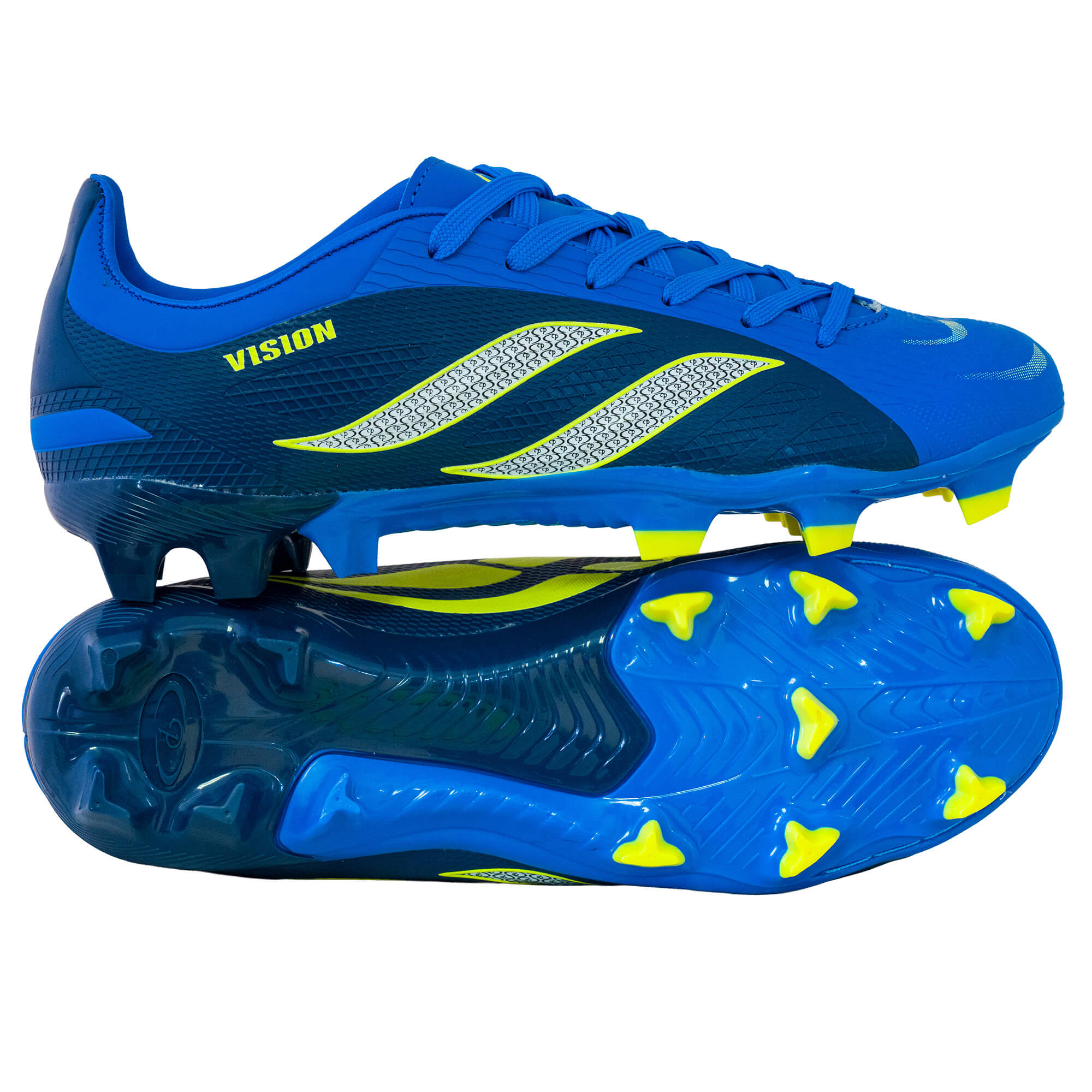 Youth Vision Soccer Boot Navy/Royal/Yellow