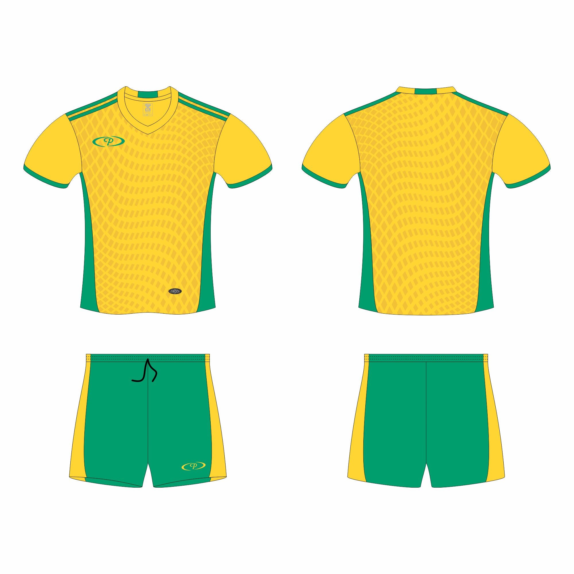 Mens Barcelona Soccer Tops and Shorts (Set of 14)