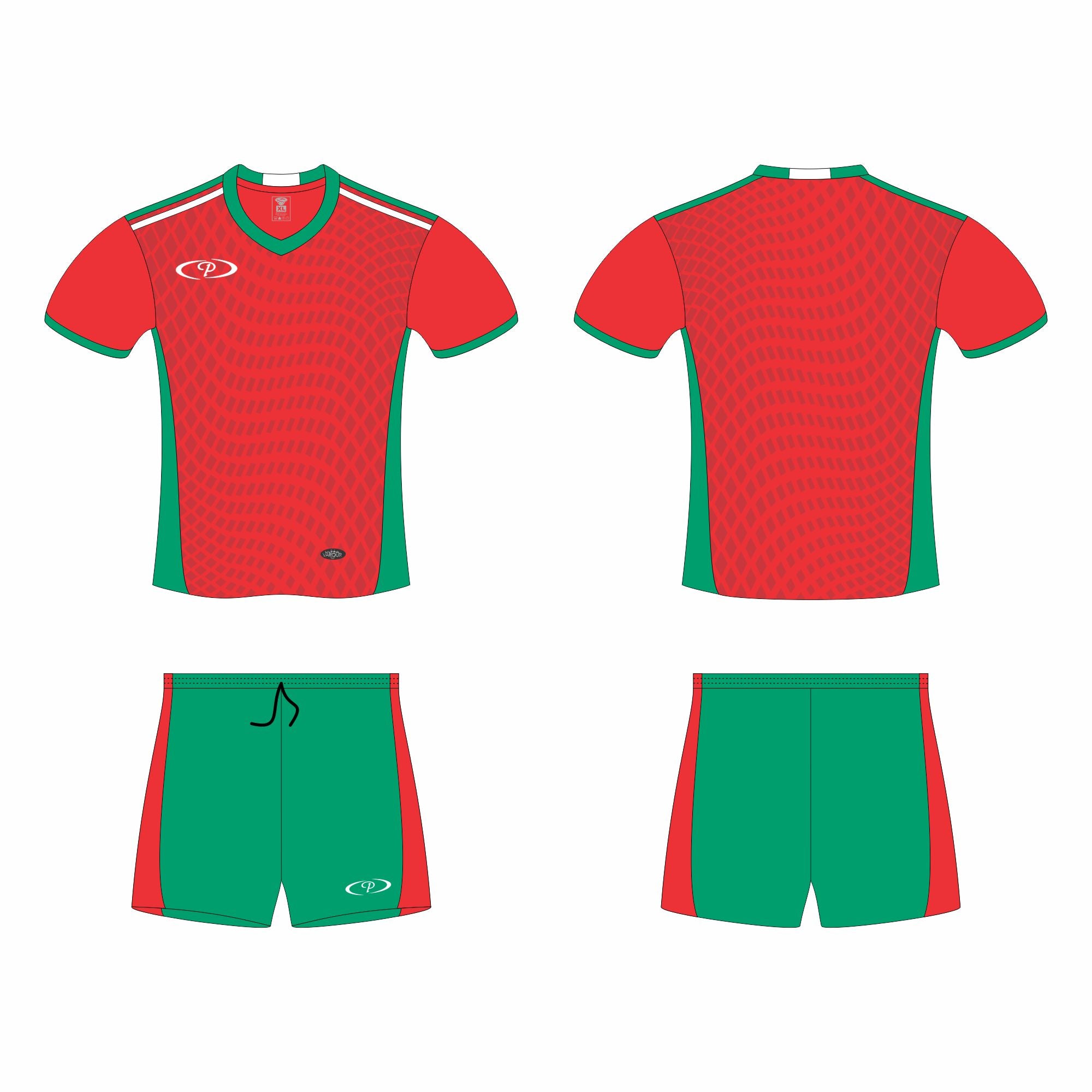 Mens Barcelona Soccer Tops and Shorts (Set of 14)