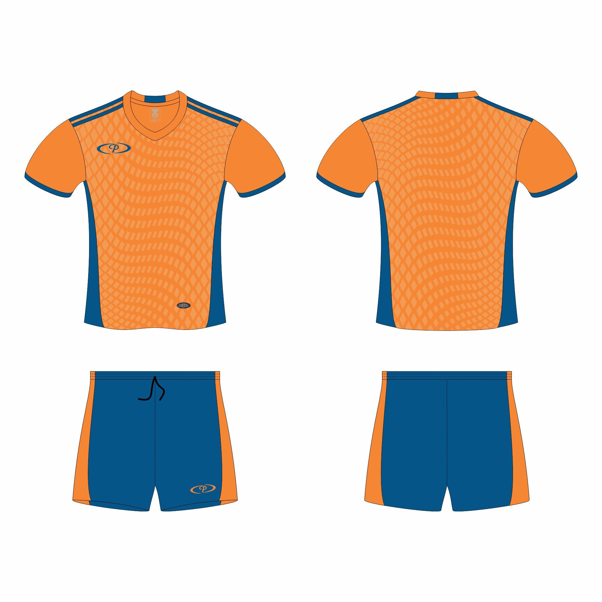 Mens Barcelona Soccer Tops and Shorts (Set of 14)