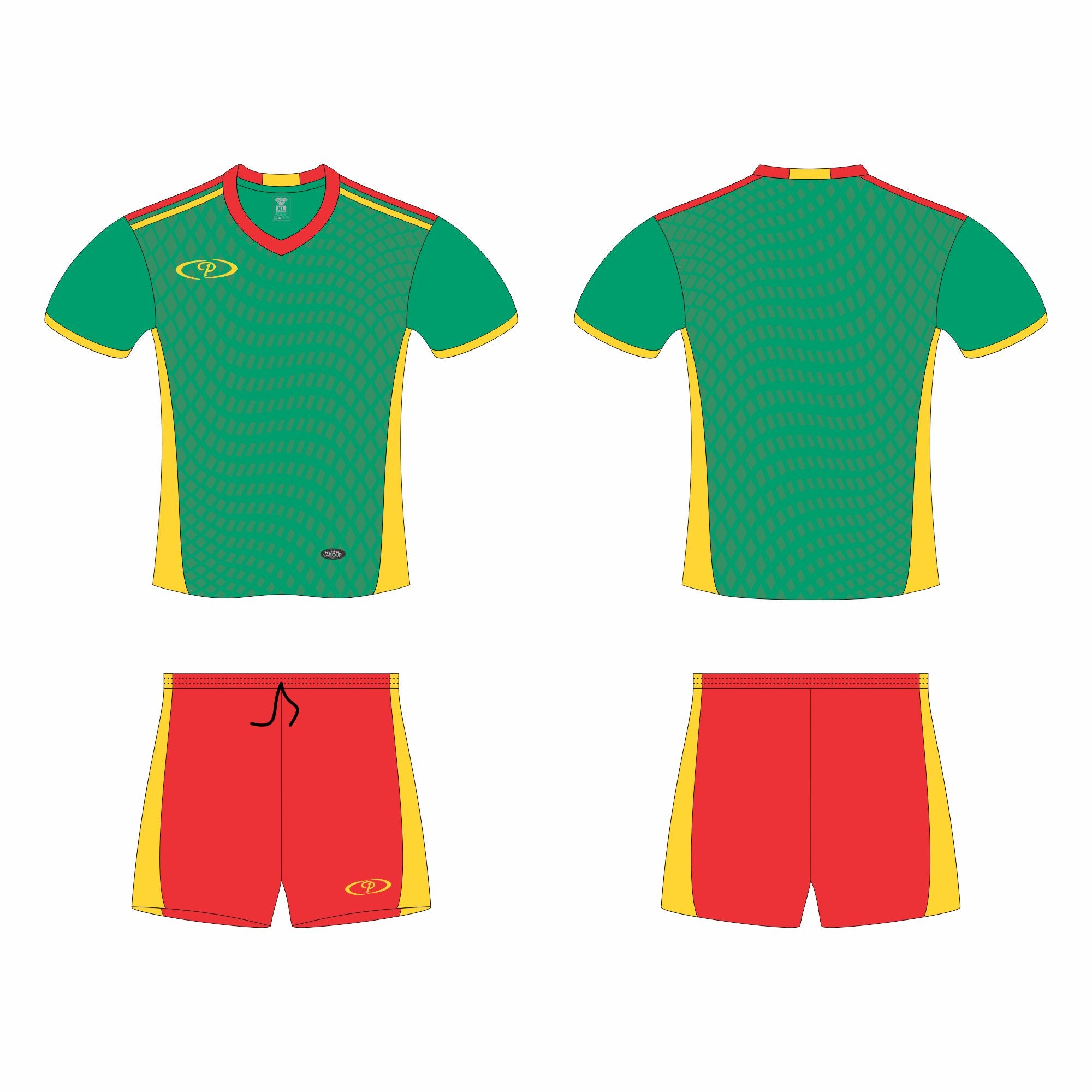 Mens Barcelona Soccer Tops and Shorts (Set of 14)