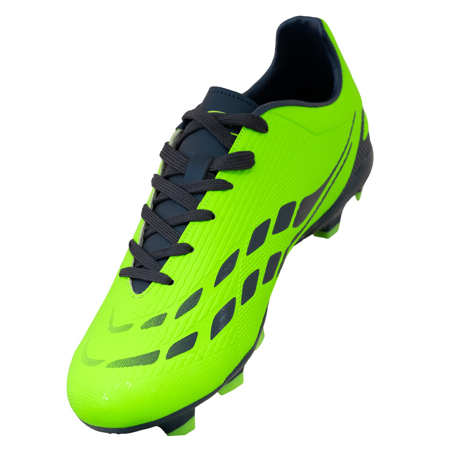 Youth Vision Soccer Boot Neon Green/Navy