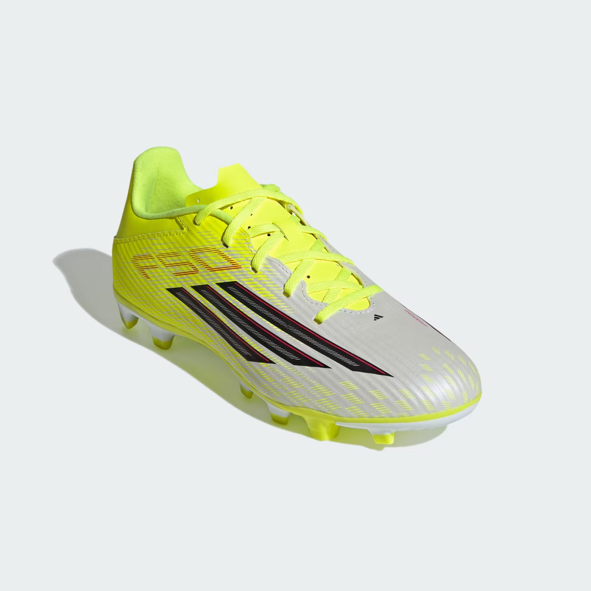 ADIDAS F50 CLUB FG/MG BOOT WHT/LIME/BLK