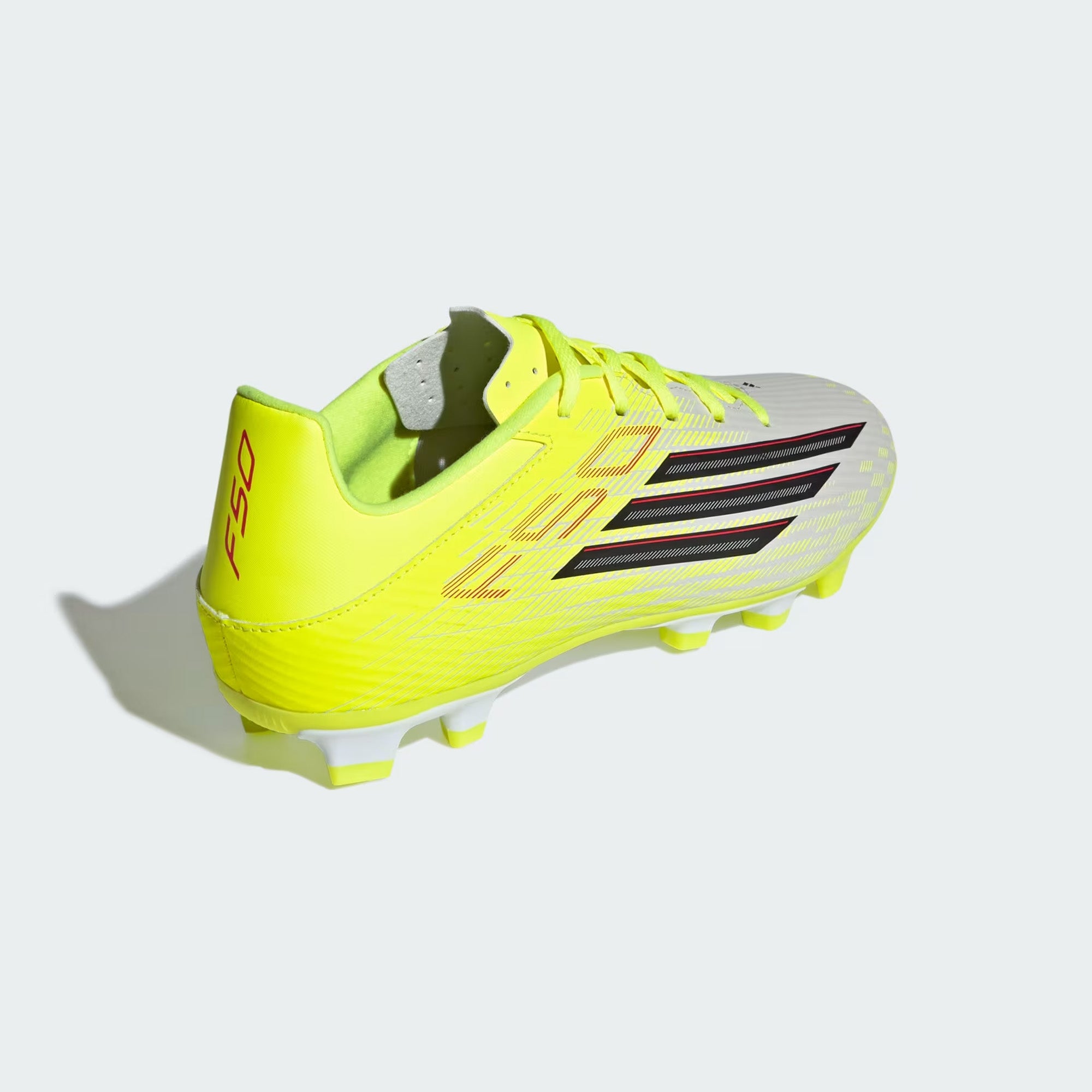 ADIDAS F50 CLUB FG/MG BOOT WHT/LIME/BLK