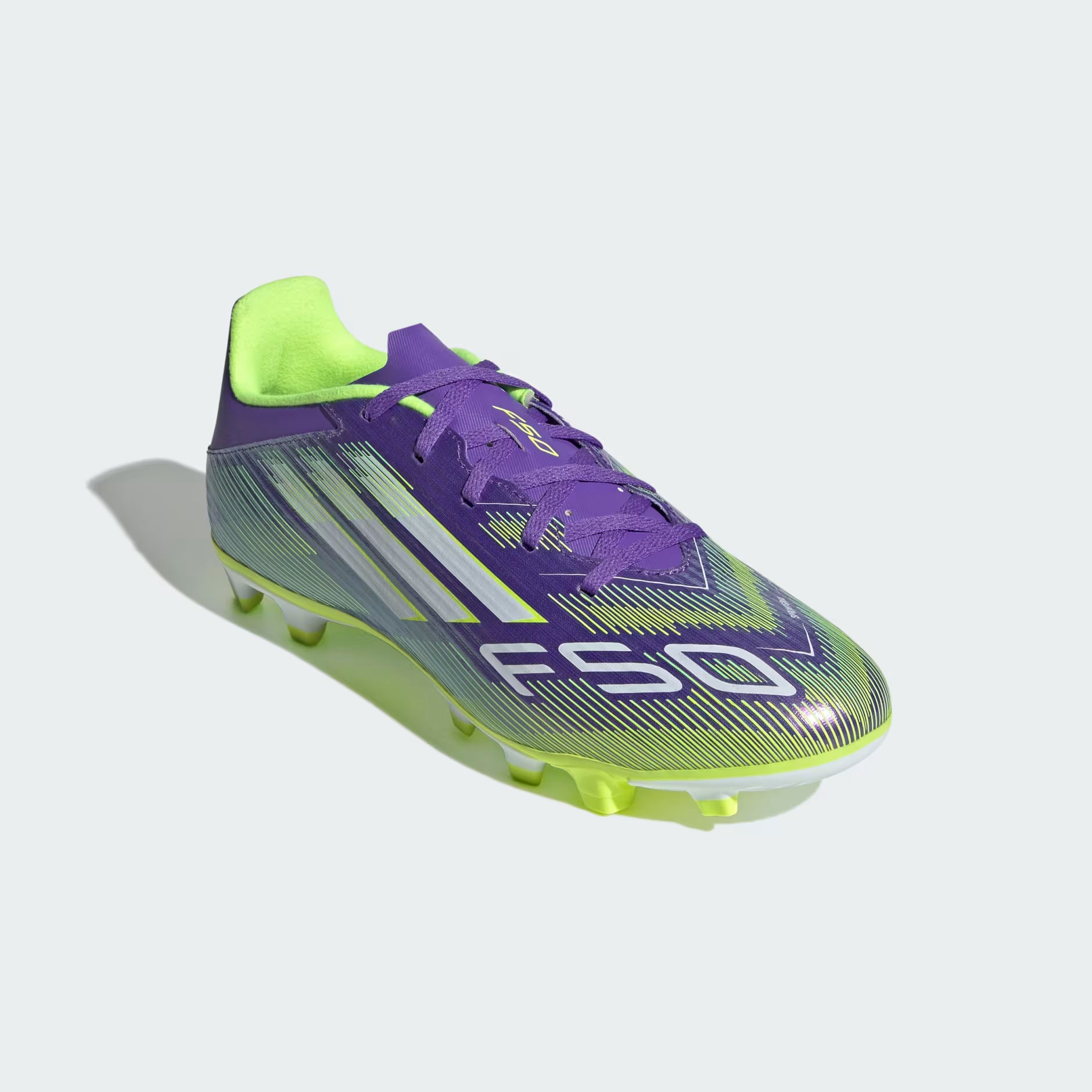 Adidas F50 Club FG/MG Boots Purple/Yellow