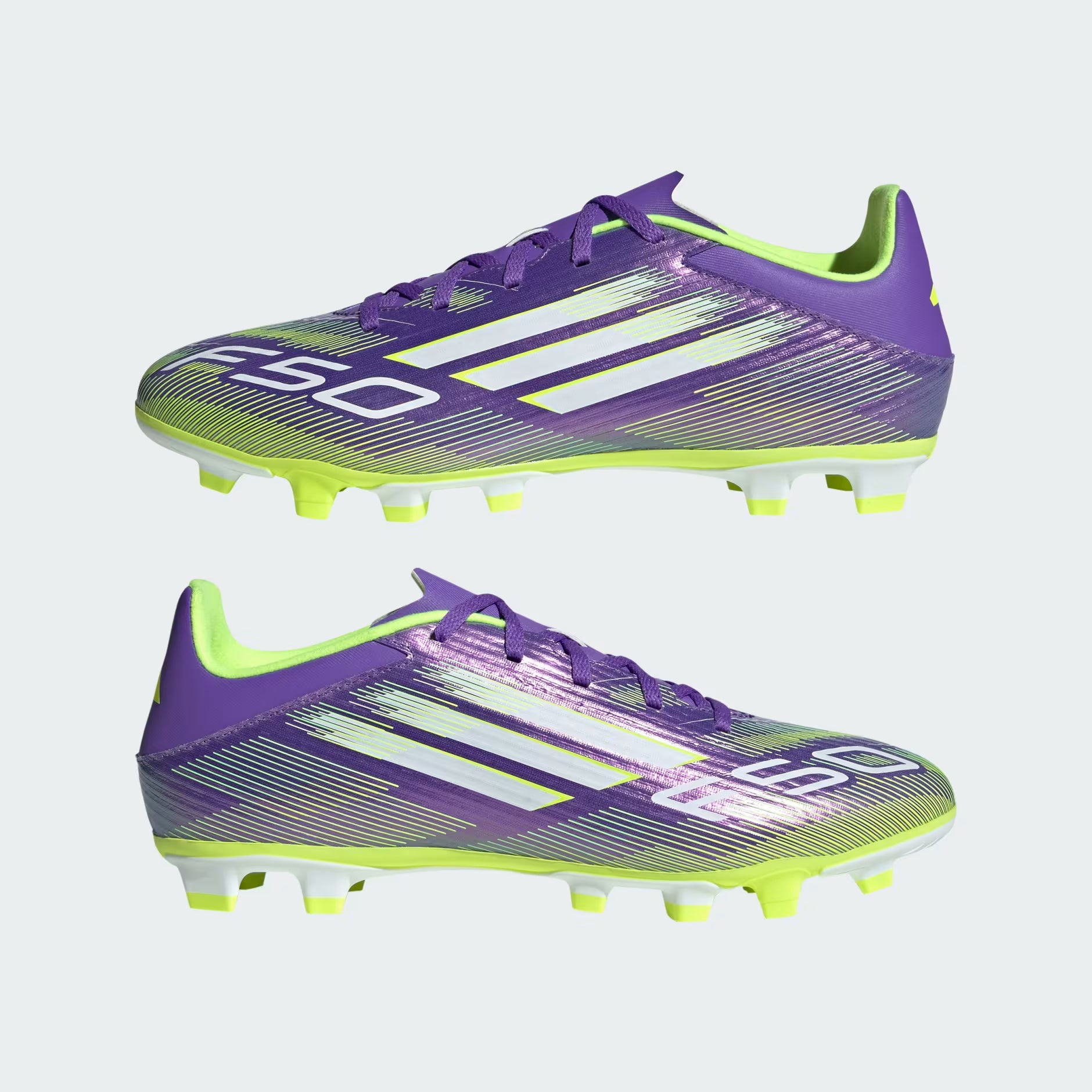 Adidas F50 Club FG/MG Boots Purple/Yellow