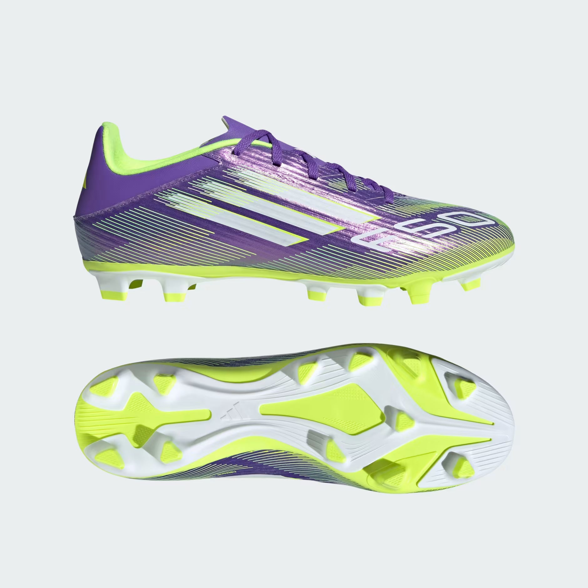 Adidas F50 Club FG/MG Boots Purple/Yellow