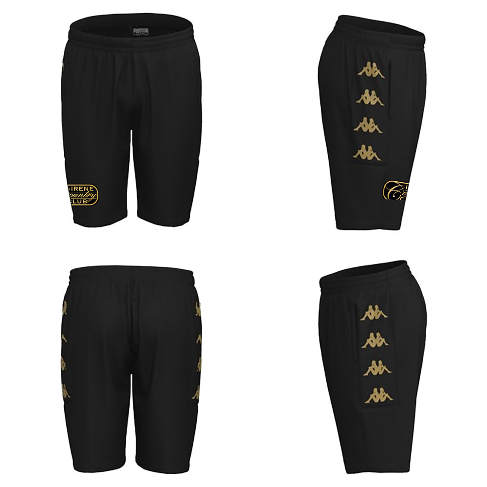 KAPPA GABBIO IRENE SQUASH SHORTS WITH PRINTING BLACK