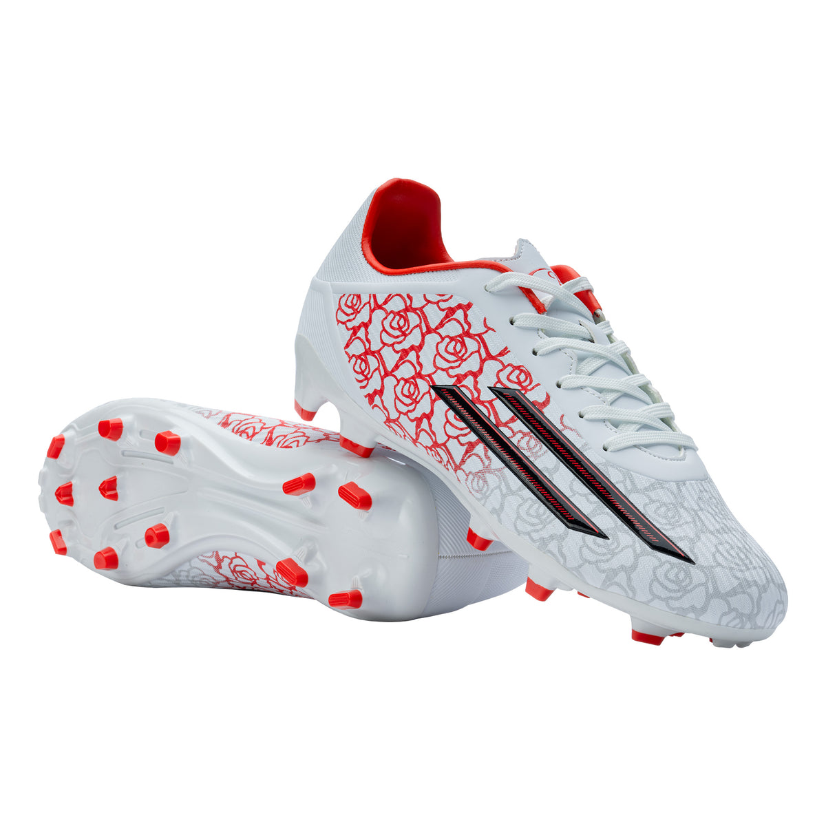 Youth Hyperfusion Firm Ground Soccer Boots White/Red