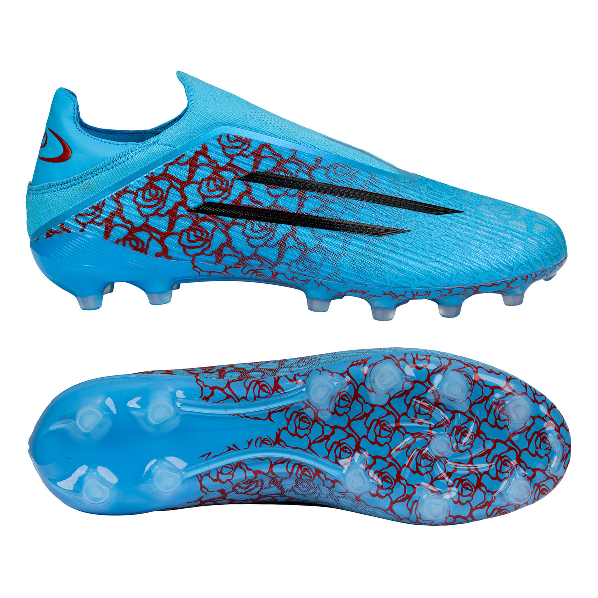 Mens Hyperfusion Laceless Firm Ground Football Boots Blue