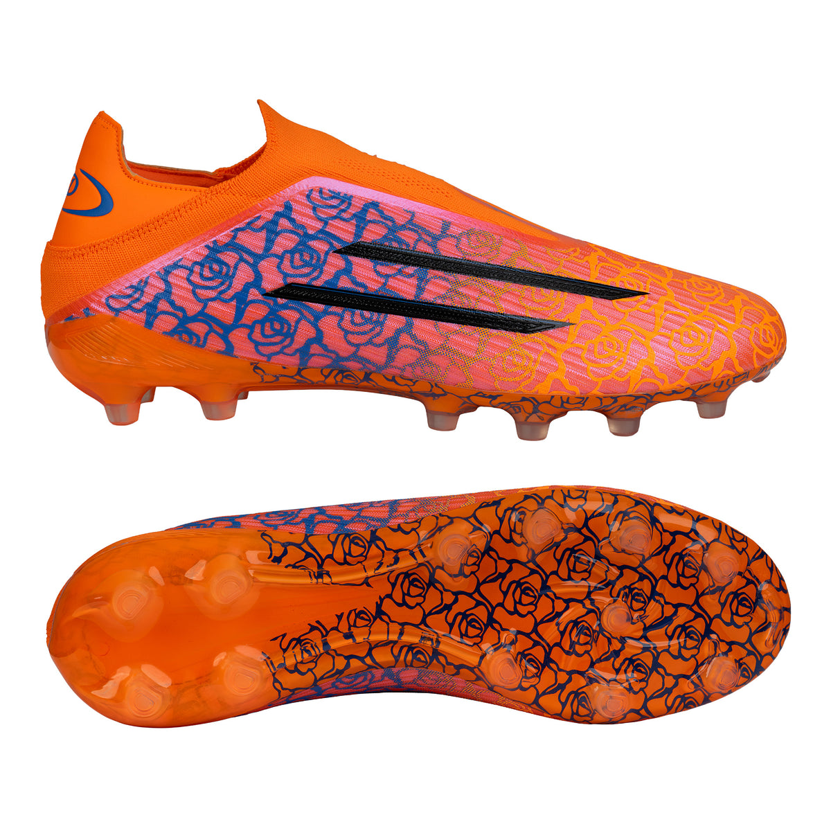 Mens Hyperfusion Laceless Firm Ground Football Boots Orange