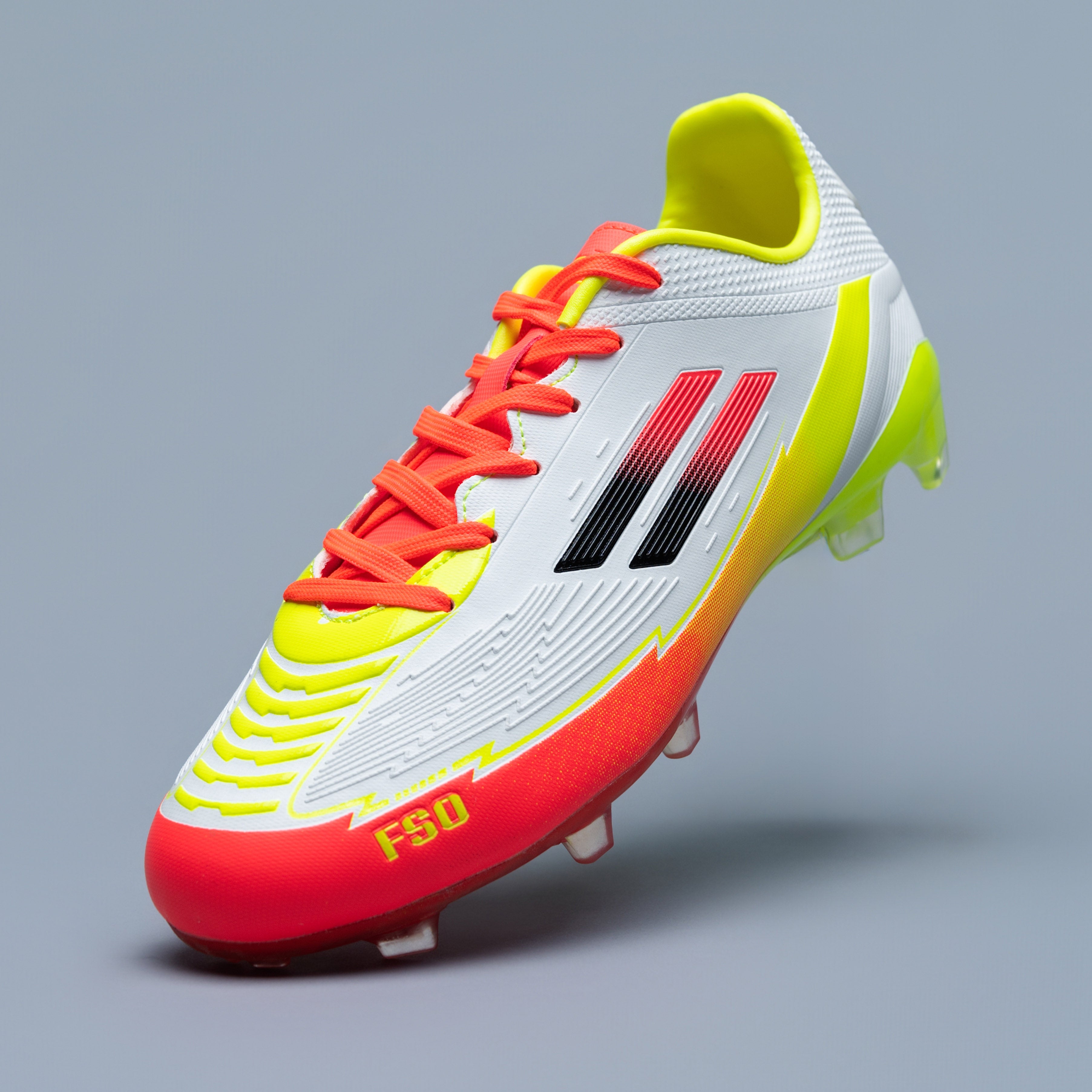 Mens FSO White/Yellow/Orange Soccer Boot