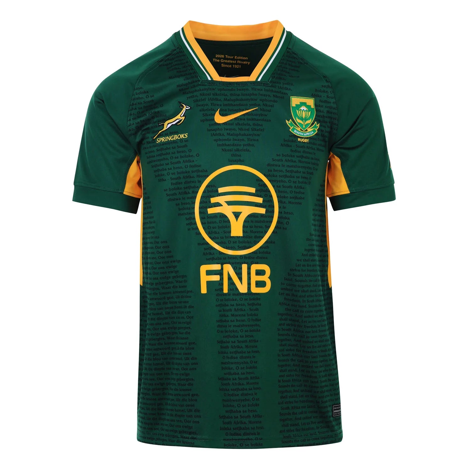 Springbok Men's Home 2026 Greatest Rivalry Stadium Jersey