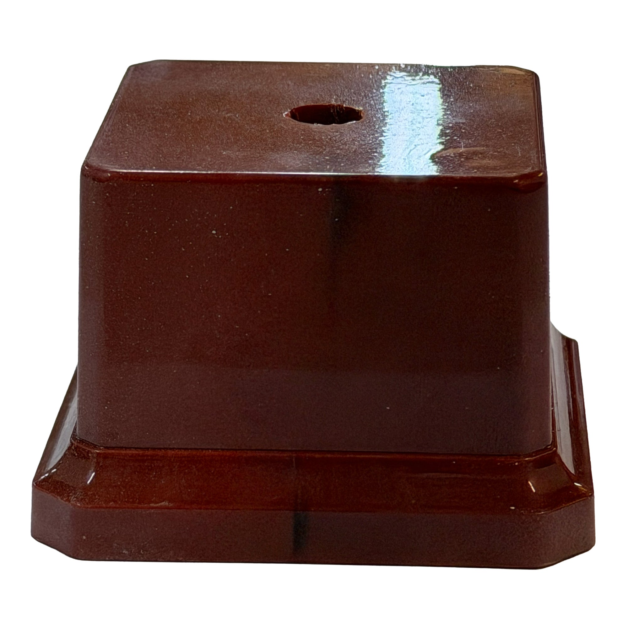 Plastic Base, Red Marble, 7Cmx7Cmx5Cm