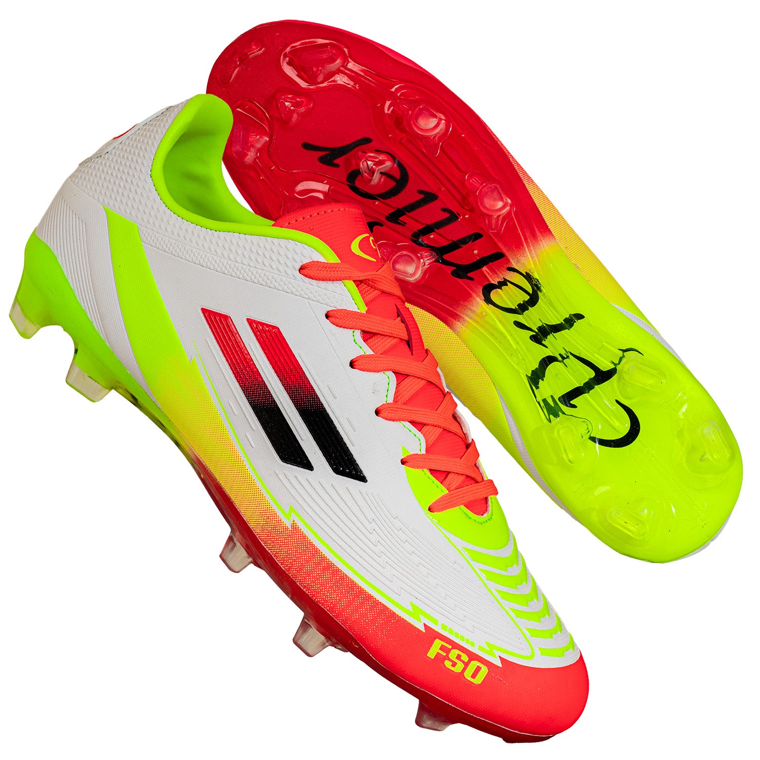 Mens FSO White/Yellow/Orange Soccer Boot