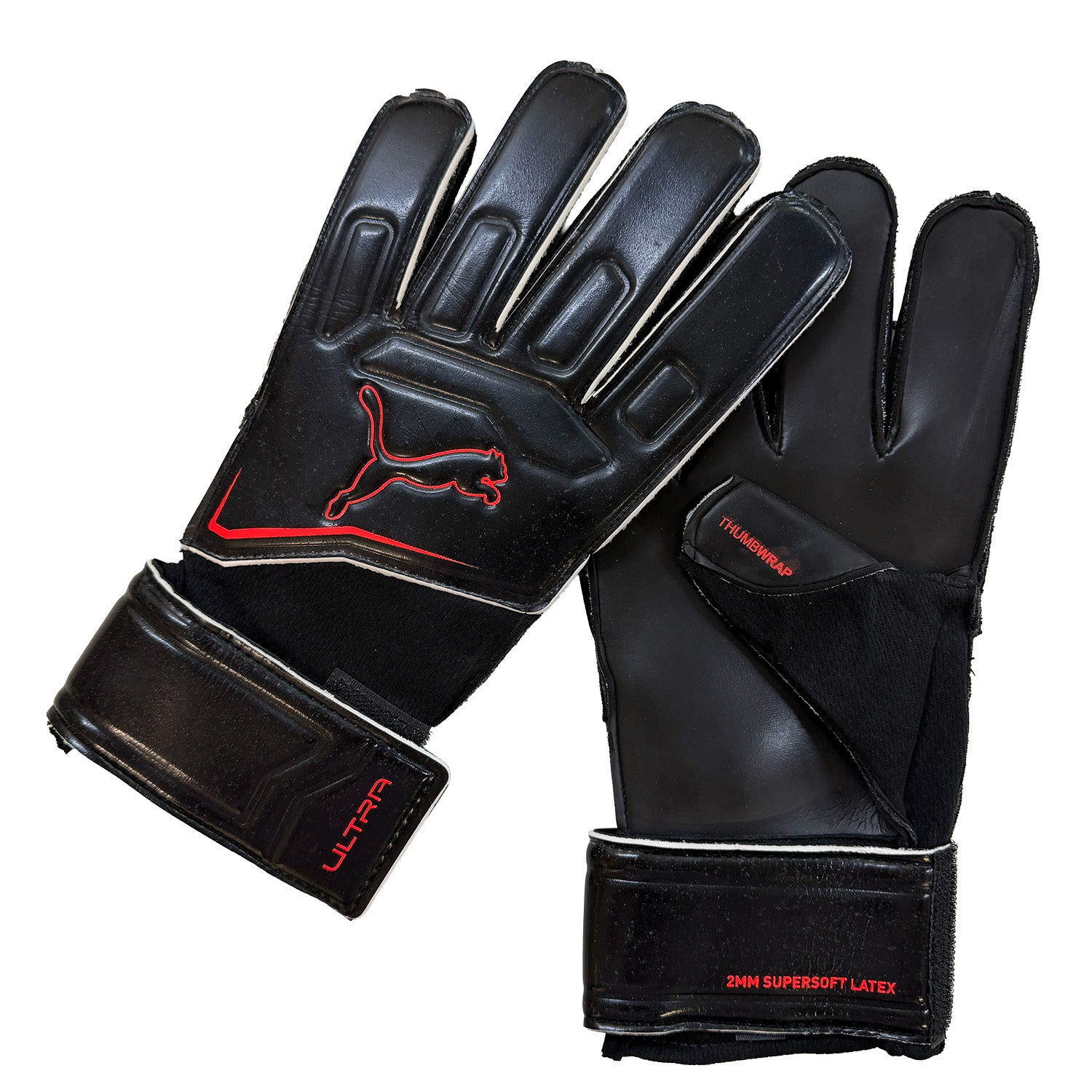 PUMA ULTRA PLAY GK GLOVE BLACK-GLOWING RED